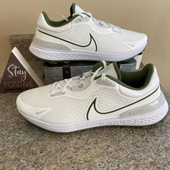 Nike React Infinity‎ Pro 2 Shoes DJ5593-102 White Green Spikeless Mens Size 12 - Picture 2 of 9
